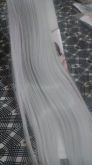 Aplique TIC TAC Mega Hair Loiro branco Platinado Cinza 65 cm liso